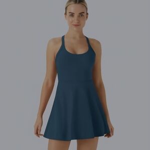 Halara Airy Backless Twisted Cool Touch Dance Active Dress-Easy Peezy Edition